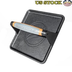 Cast Iron Griddle Press Heat Resistant Handle Non Stick Grill Bacon Burger Tool