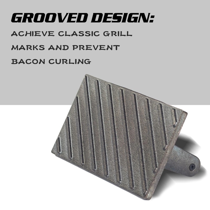 Bacon Press, Griddle Press, Grill Press, Meat Press, cast Iron Grill Press, cast gallery