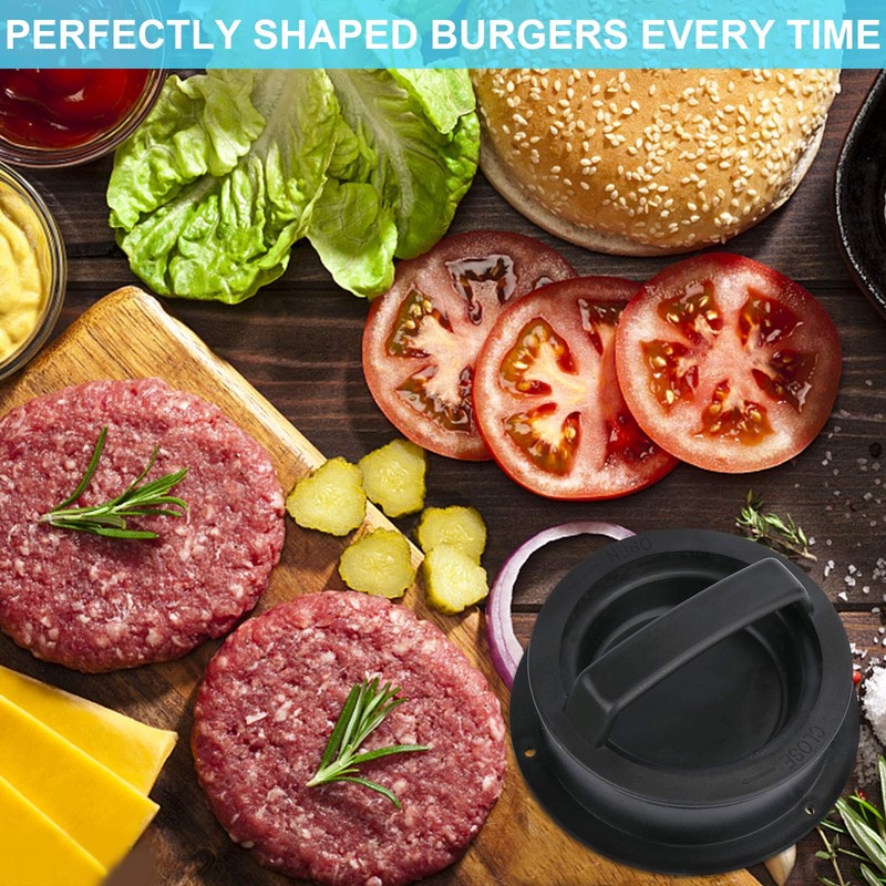 Molde para hacer hamburguesas con prensa de carne antiadherente 3 en 1 gallery