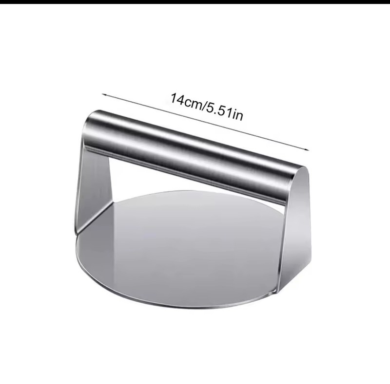 Stainless Steel Burger Press Grill Weight – Heavy Duty Meat Steak Bacon BBQ Smas gallery