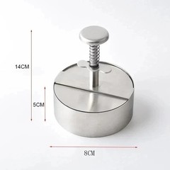 1pc 304 Stainless Steel Hamburger Patty Press Non-Stick Burger Maker