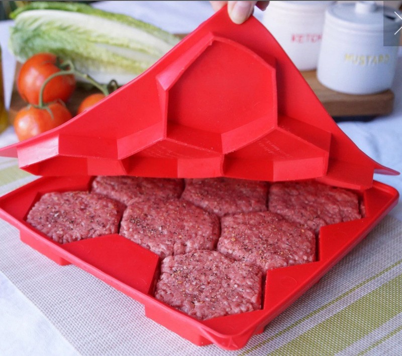 Burger Master 8-in-1 Burger Press and Freezer Container Shape+Store Dishwasher gallery