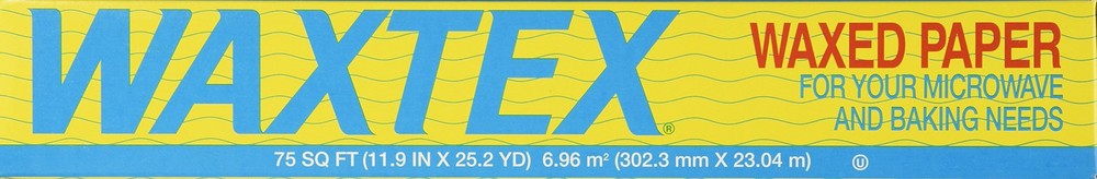 Waxtex Wax Paper Roll (75 Feet) 1 Count (Pack of 1), Yellow, Green