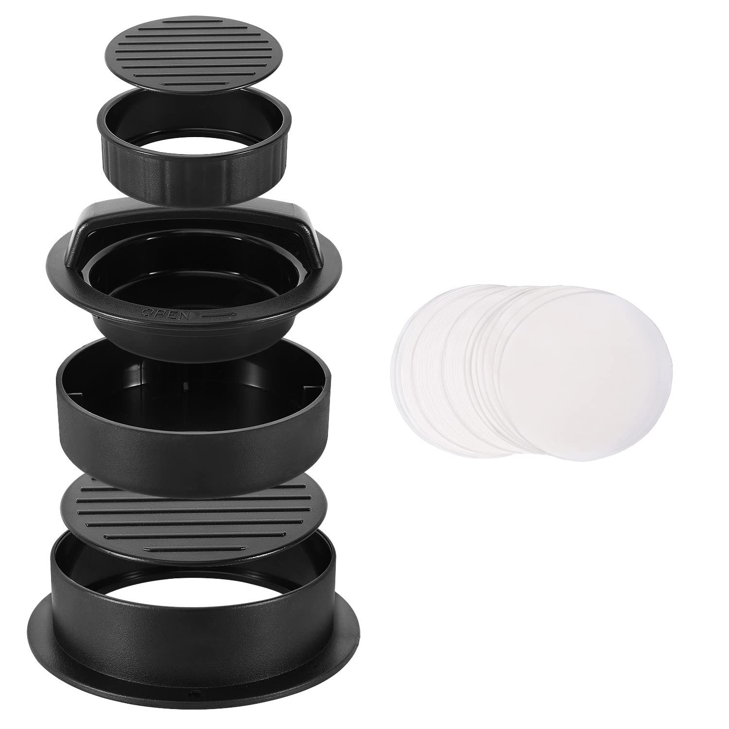Nuovoware 3 in 1 Burger Press, Hamburger Press Patty Stuffed Burger Maker gallery