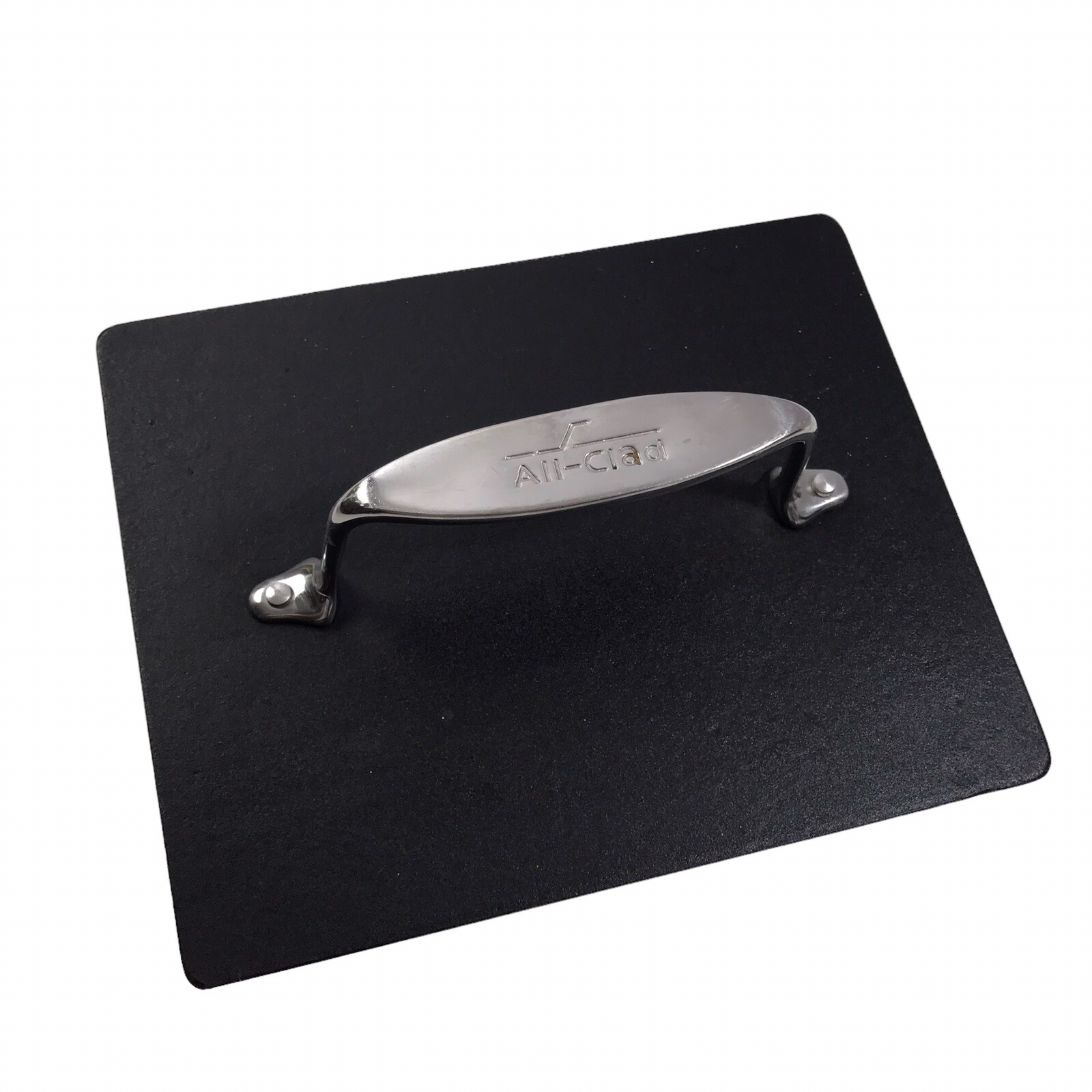 ALL-CLAD Heavy Cast Iron Burger Panini Bacon Sandwich Grill Press 8" x 10" gallery