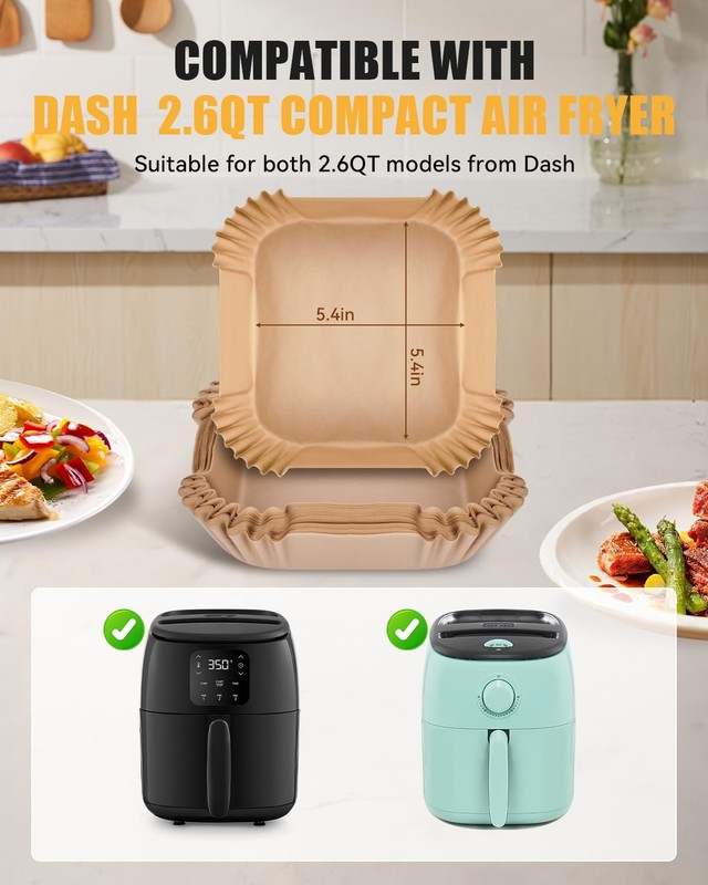 130PCs Air 5.4 Inches for DASH Tasti-Crisp 2.6QT, Parchment Paper gallery