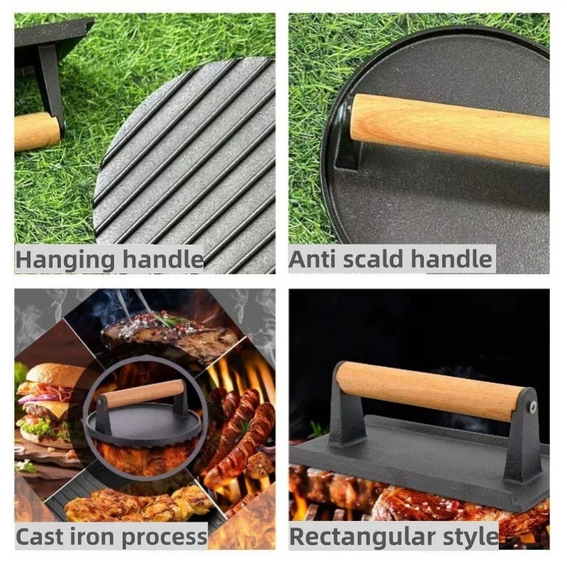Non Stick Stuffed Burger Press Hamburger Patty Molds Maker Sliders BBQ gallery