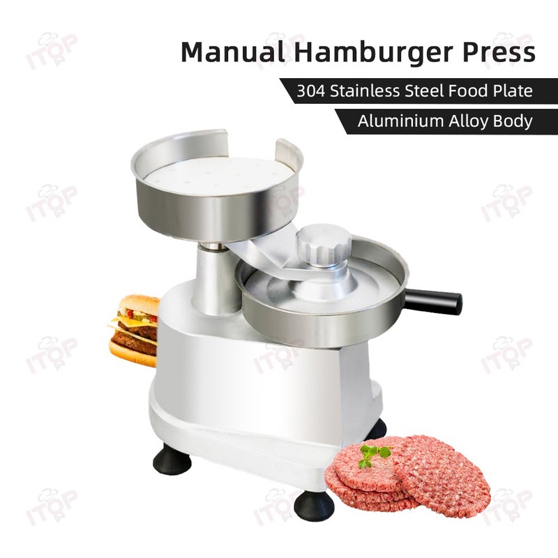 Stainless Manual Hamburger Patty Press Molding Machine Burger Meat Mold Maker gallery