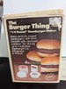 VINTAGE The Burger Thing by Hoan - 1/4 Pound Burger Press COMPLETE w/ Box 1985 gallery