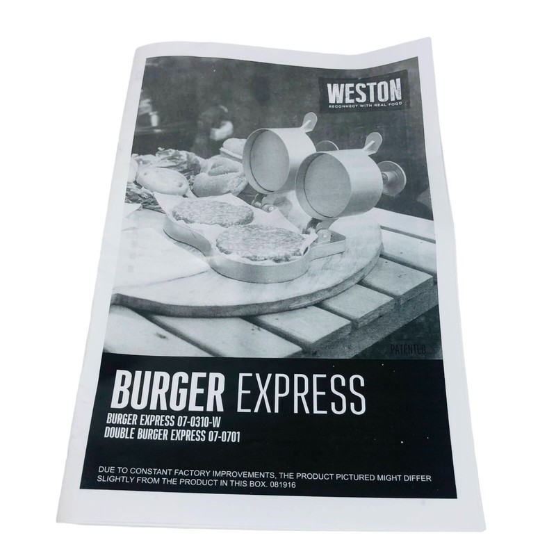 Weston 07-0310-W Burger Express Patty Ejector Hamburger Press gallery