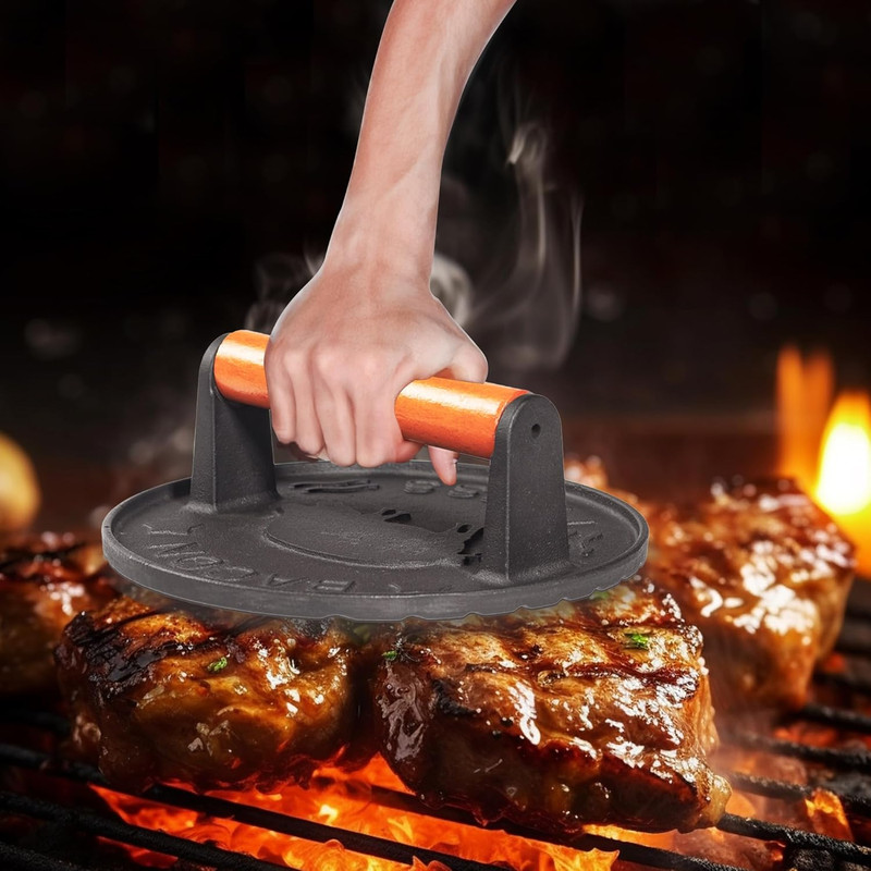 7 Inch Burger Smasher,Patty Smasher,Hamburger Smasher Press,Griddle Press, Bacon gallery