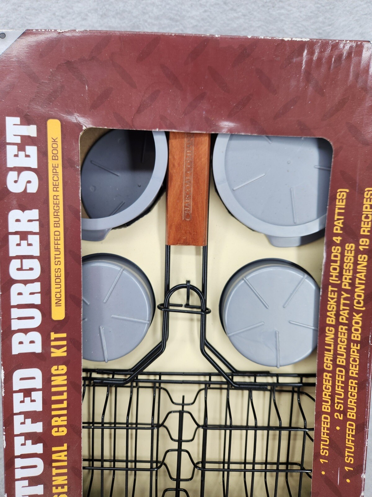 Stuff A Burger Gourmet Hamburger Set By Charcoal Companion - No Book!! gallery