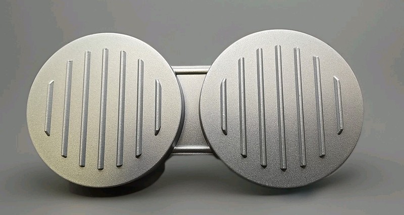 Aluminum DOUBLE PATTY BURGER PRESS Mold Maker With Handle BBQ Cookout Grilling gallery