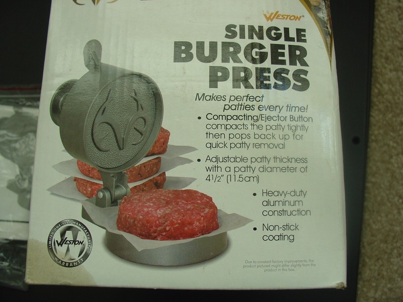 Rare Weston Realtree Antler Non-Stick Single Hamburger Press Heavy Duty Aluminum gallery