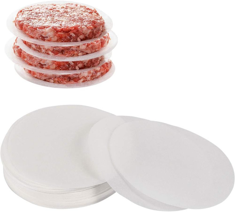 Hamburger Patty Paper round 5.5 Inch, Set of 200, Non Stick Patty Paper Sheets f gallery