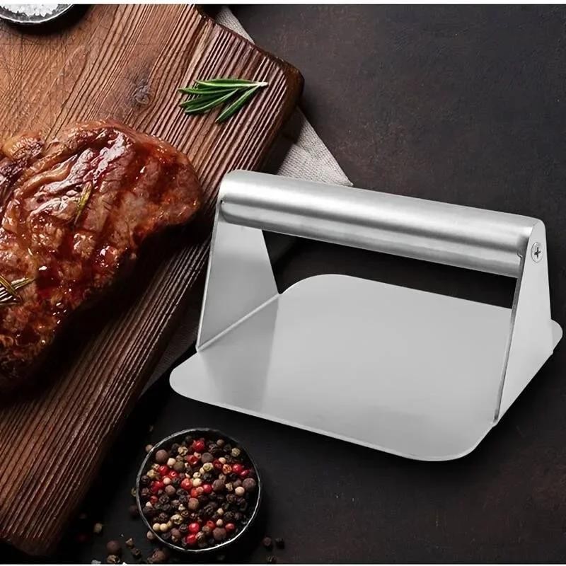 Stainless Steel Smash Burger Press Heavy Duty Non Stick Patty Maker gallery
