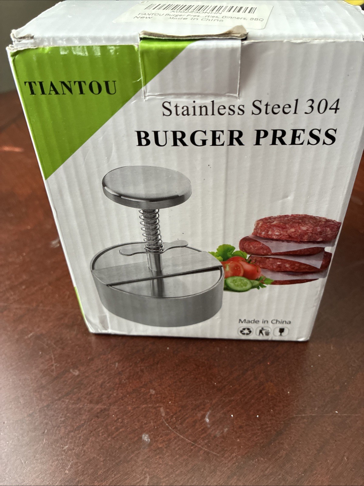 Stainless Steel Adjustable Hamburger Press & Patty Maker Non-Stick Professional gallery
