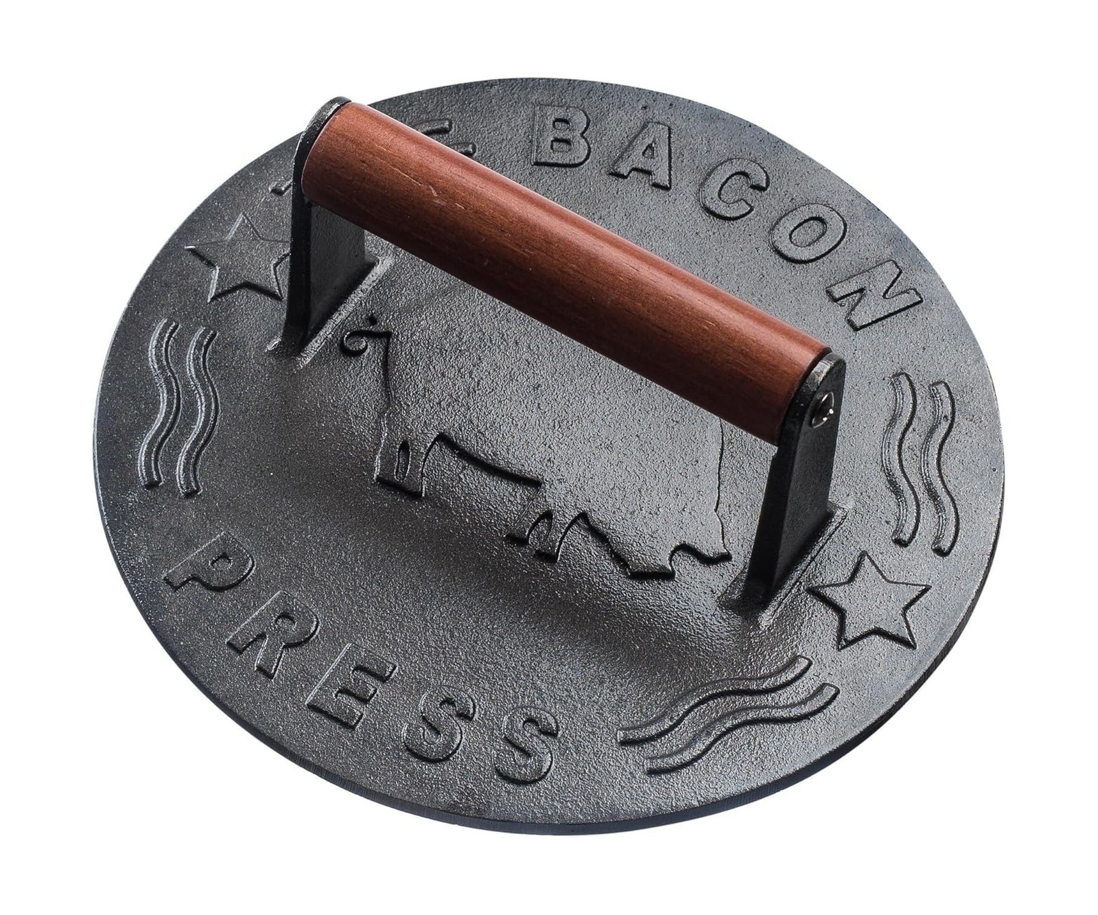 Heavy-Duty Cast Iron Burger Press 7 Inch Round Burger Smasher, ... USA FAST SHIP gallery