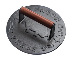 Heavy-Duty Cast Iron Burger Press 7 Inch Round Burger Smasher, … USA FAST SHIP