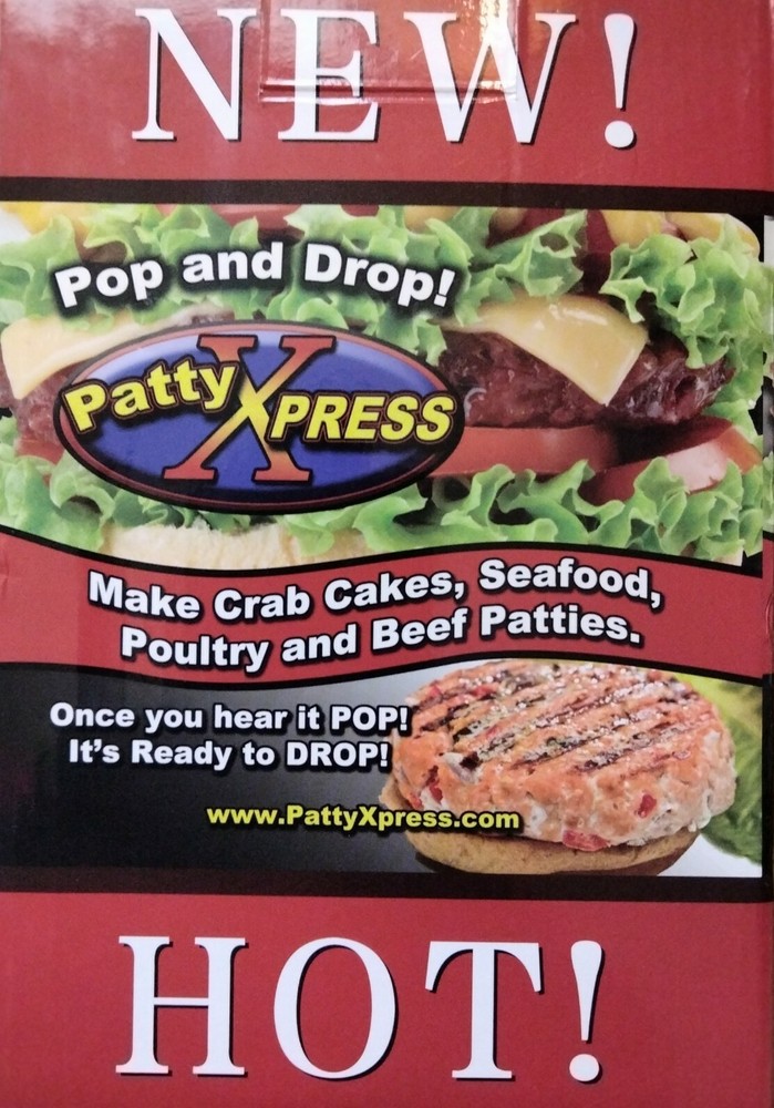 Hamburger Patty Press - Multiple size Patties, Patty XPress-Express, New-Other