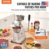 VEVOR Commercial Burger Patty Maker, 100mm/4inch Hamburger Beef Patty Maker, Hea gallery