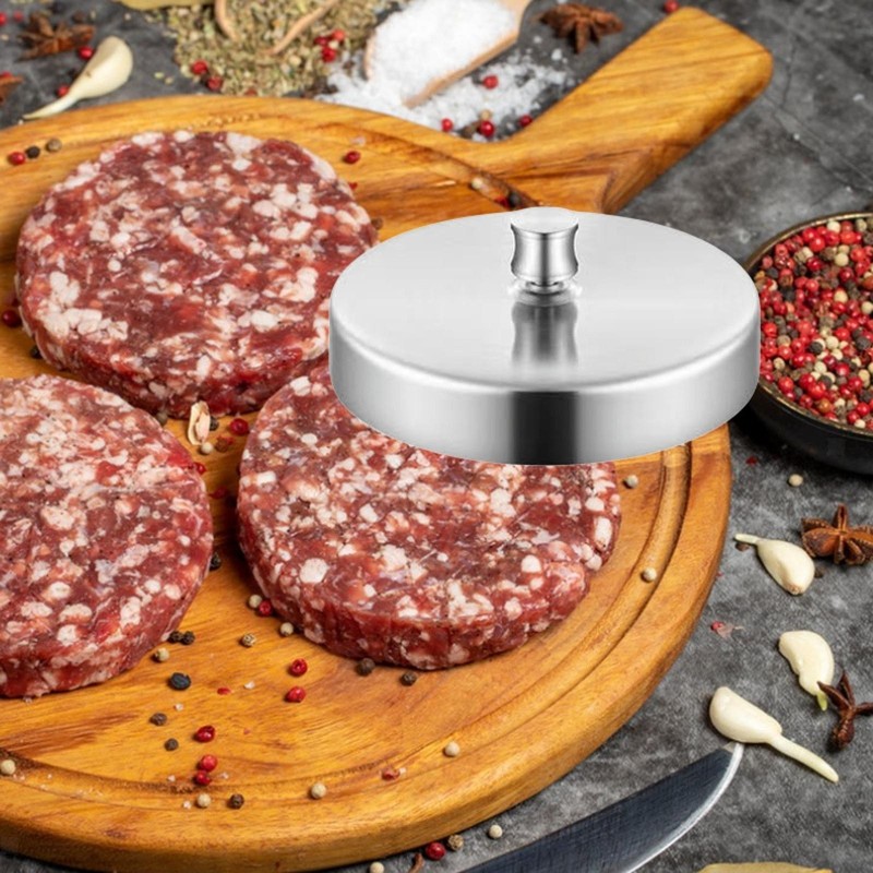 Burger Press Meat Pressing Professional Flat Easy to Clean Hamburger Patty Press gallery