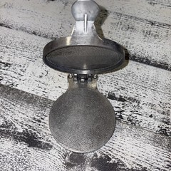 Vintage 4.5” Hamburger Press Patty Maker Aluminum Farmhouse Style Bolt Down