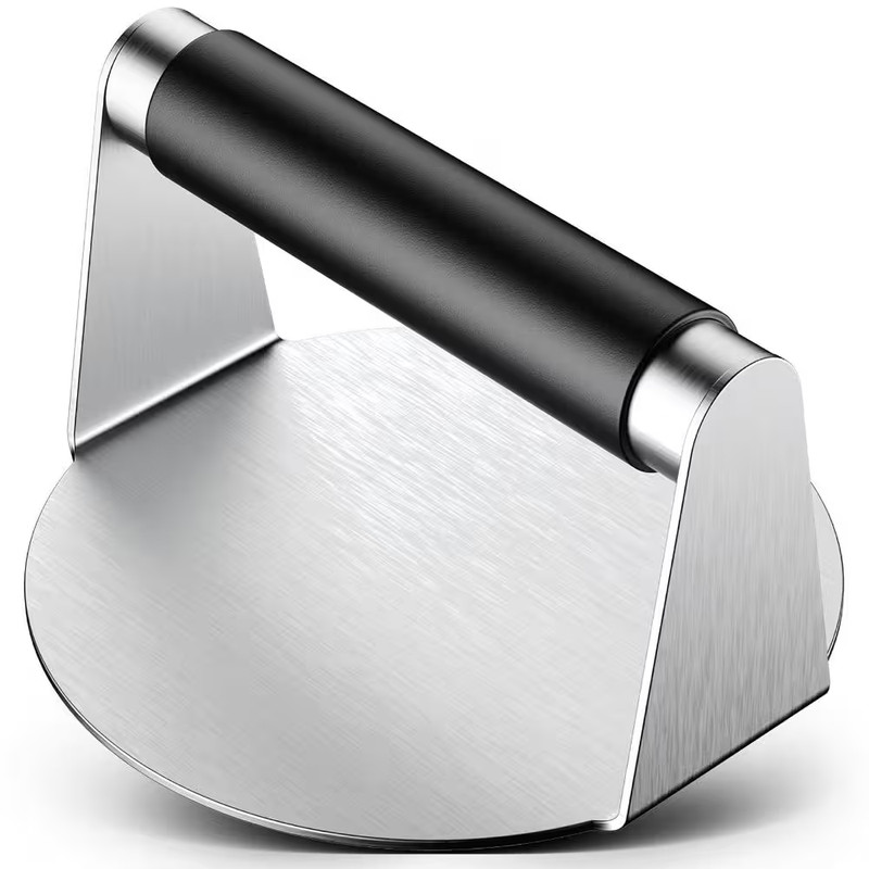 Hamburger Smasher Tool for Griddle, Stainless Steel Ham Patty Press with Anti-Sc gallery