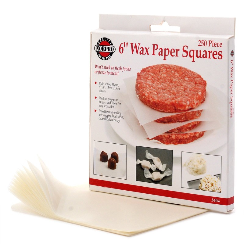 Norpro Square Wax Paper, 250 Pieces Small, White gallery
