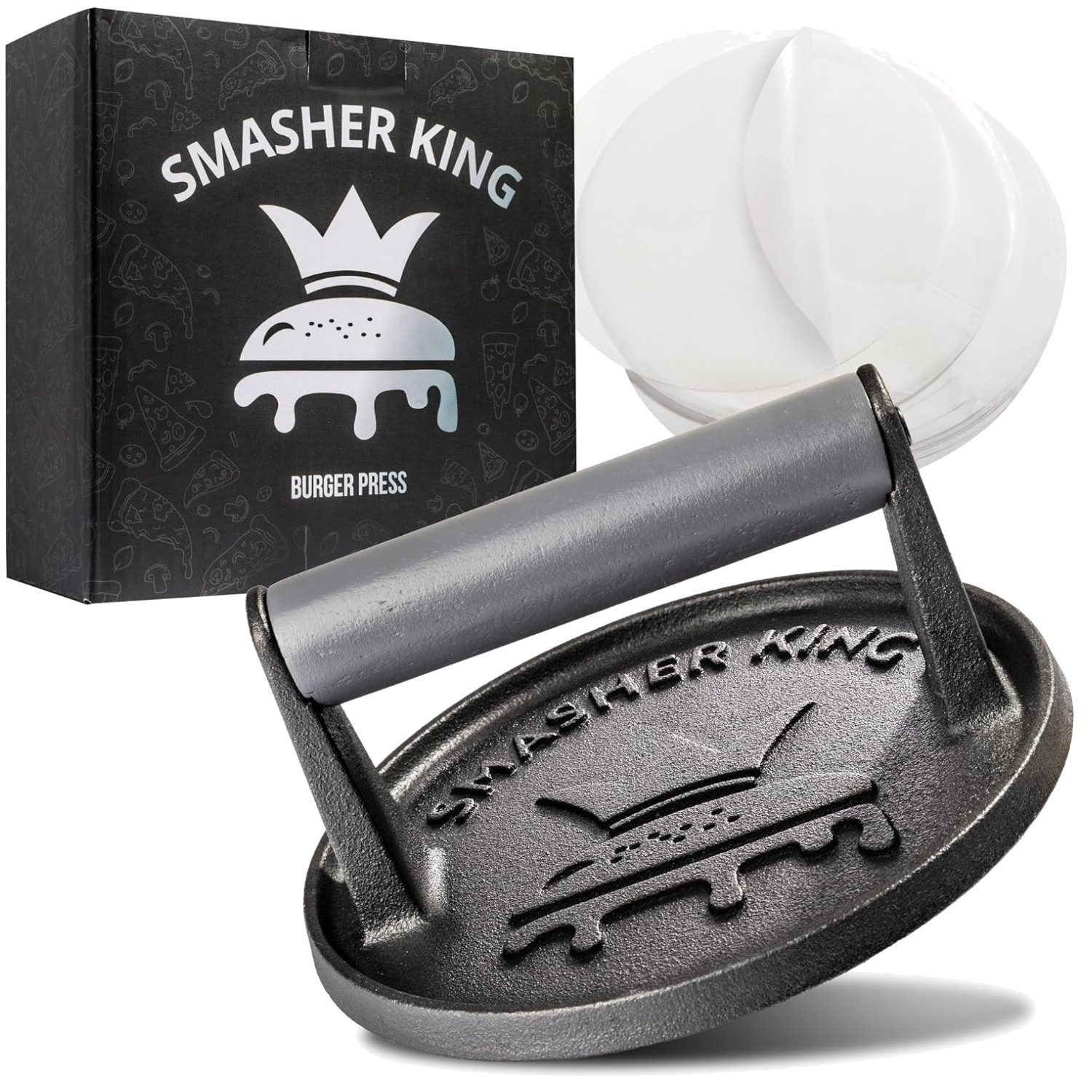 Cast Iron Smash Burger Press Kit gallery
