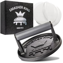 Cast Iron Smash Burger Press Kit