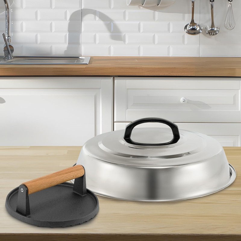 BBQ Accessories 12 Inch Round Stainless Steel Basting Cover - Cheese Melting ... gallery