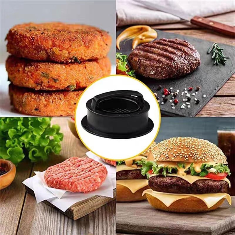Round Hamburger Burger Press Meet Grill Food-Grade ABS Hamburger Meat Press gallery