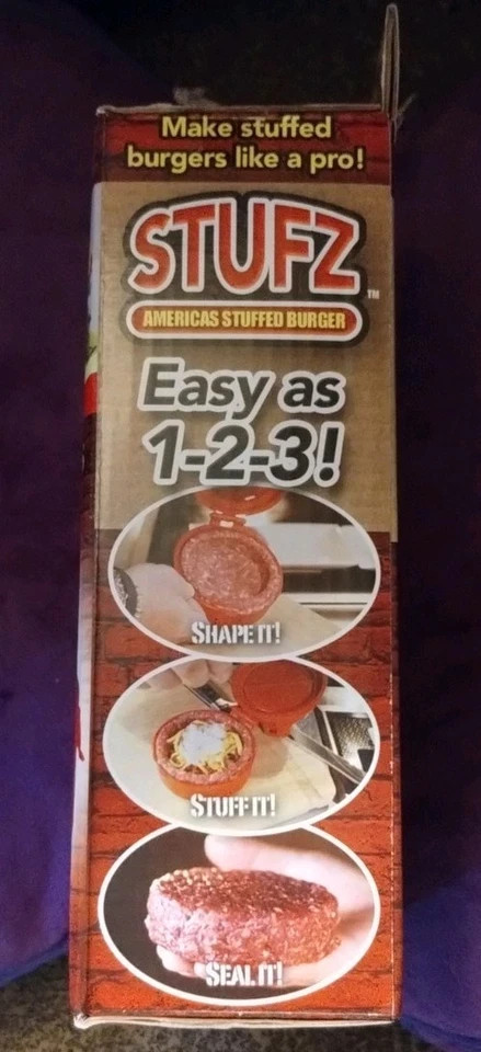 STUFZ Burger Stuffer Hamburger Maker Stuffed Patty Press BBQ As Seen On TV! gallery