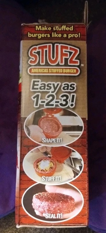 STUFZ Burger Stuffer Hamburger Maker Stuffed Patty Press BBQ As Seen On TV! gallery
