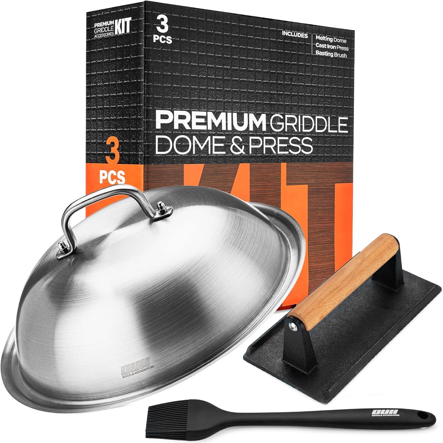 Flat Top Griddle Accessories Set for Blackstone and Camp Chef - 12 Inch Heavy gallery