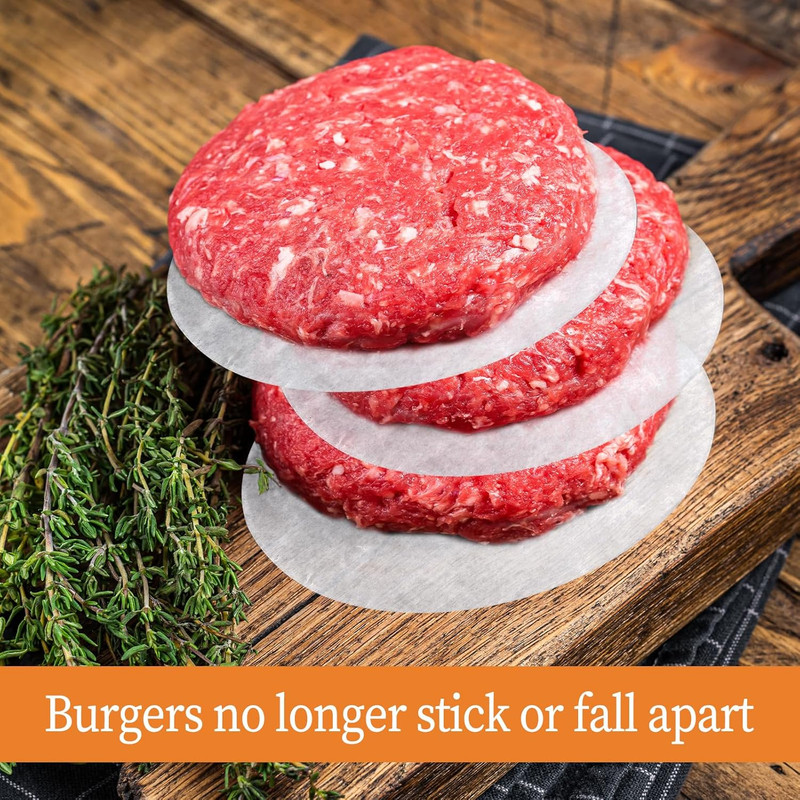 500 Pcs 5 Inch Non Stick Burger Patty Paper Hamburger Parchment Papers gallery