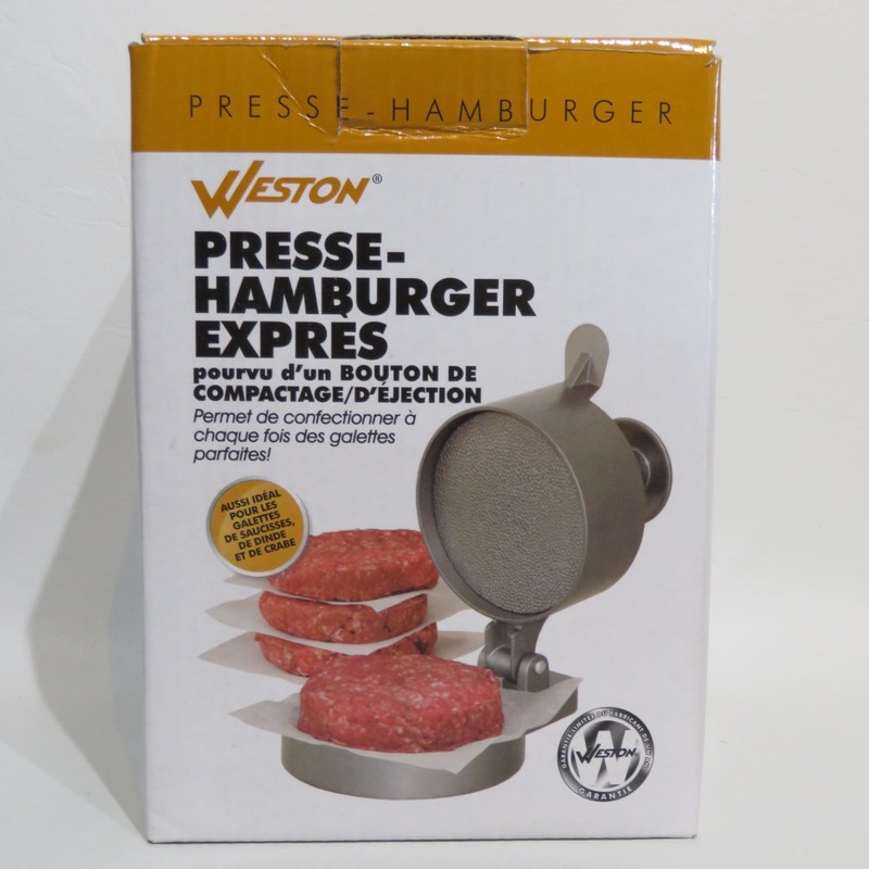 Weston Single Burger Press 4 1/2" Dia Patties 1/4" to 1 1/4" Thick #07-0310-W gallery