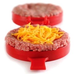 NORPRO 508 Stuffed Burger Press, Beef Turkey Cheese Veggie Maker Press Mold