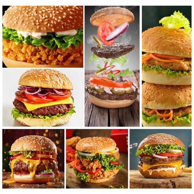 Kolice Commercial Electric Hamburger Baking Machine, Burger Bread Toaster gallery