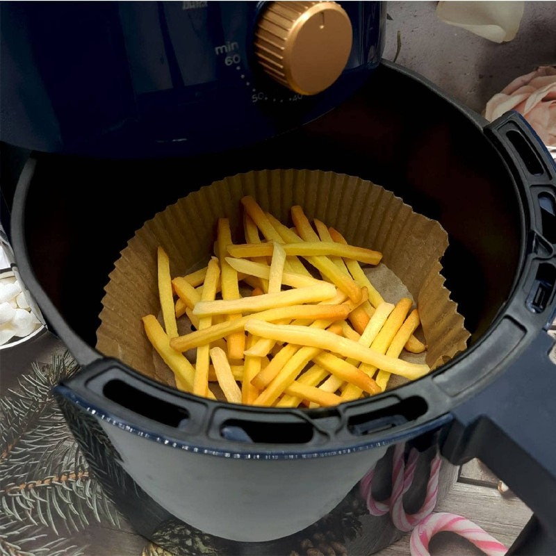 AAFEEN 100 Pcs Air Fryer Liners 6.3 Inches | Disposable Inches, Brown gallery