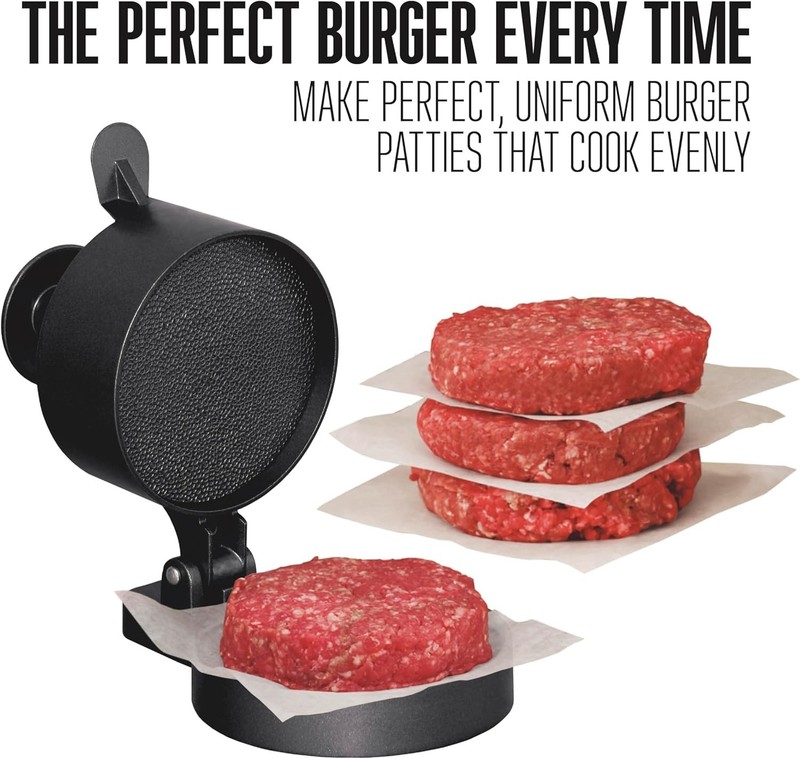Burger Press, Makes 4 1/2" Diameter Patties for Hamburger, Crab Cakes, Sausag... gallery