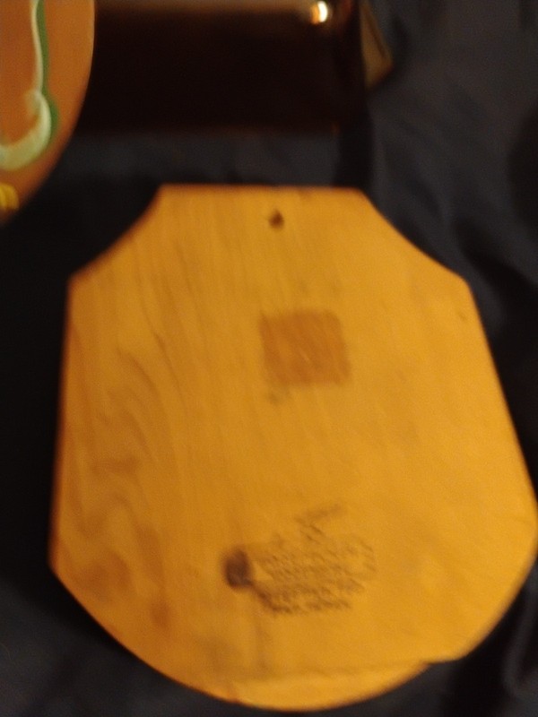 Vintage Wooden Hamburger Press Maker Kitchen Tool Red Rooster Made In Japan gallery