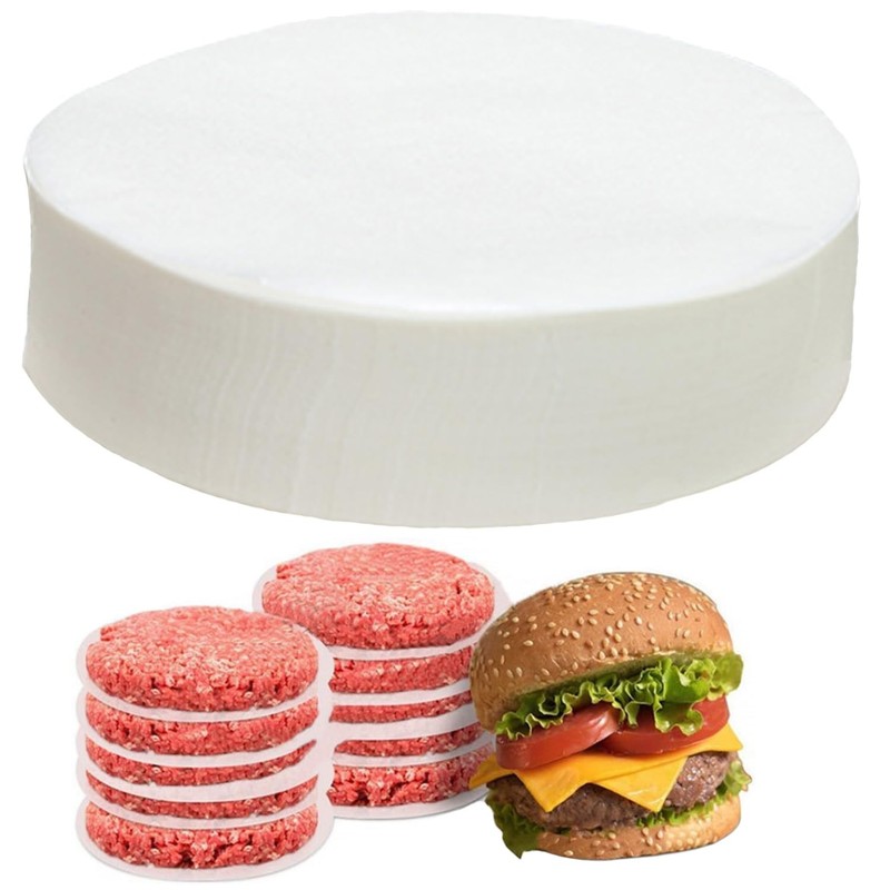 1000pcs Hamburger Patty Paper Rounds 6 Inch White 6"(15cm), B White/1000pcs gallery