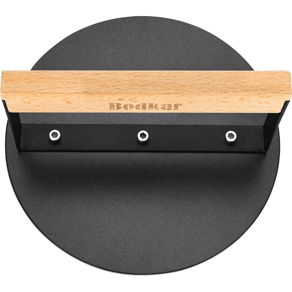 Smash Burger Press 6 inch, Round Burger Smasher Grill Press for Griddle Bacon