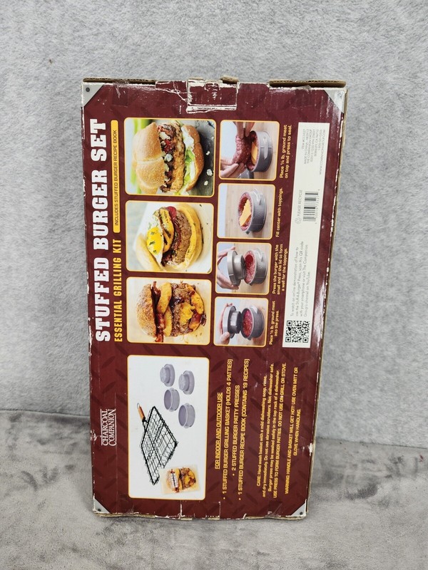 Stuff A Burger Gourmet Hamburger Set By Charcoal Companion - No Book!! gallery