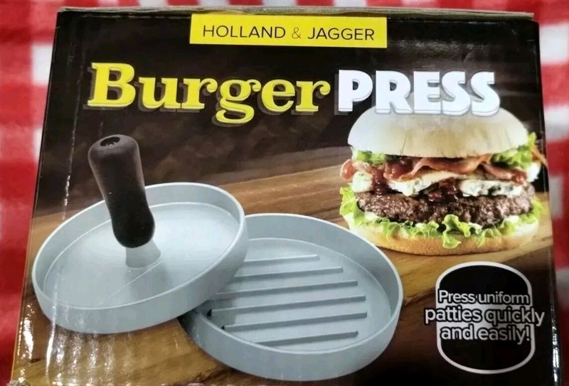 Hamburger Patty Maker Grill Press Large Round Burger Metal Mould Cooking Tools gallery