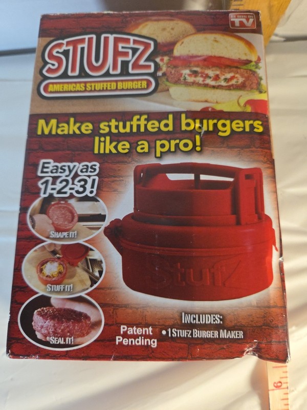 Stuffed Burger Press STUFZ Americas Hamburger Patty Molds Maker Sliders BBQ US gallery