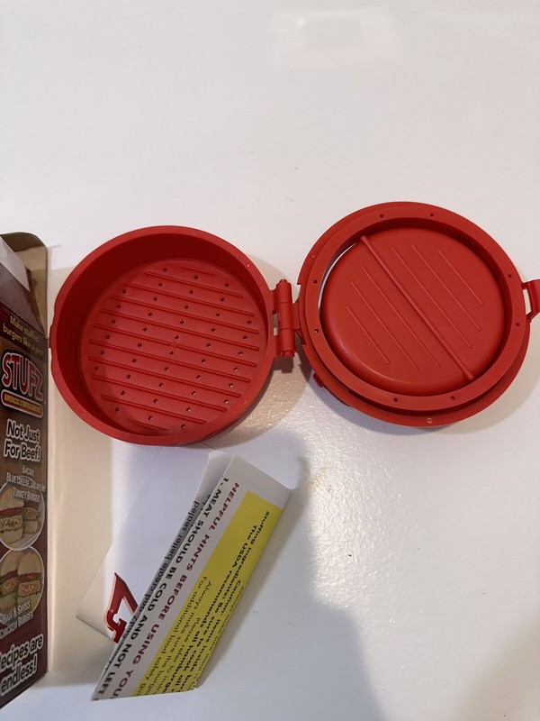 StufZ Burger Press As seen On TV, Make Stuffed Burgers Like a Pro-New Open Box gallery