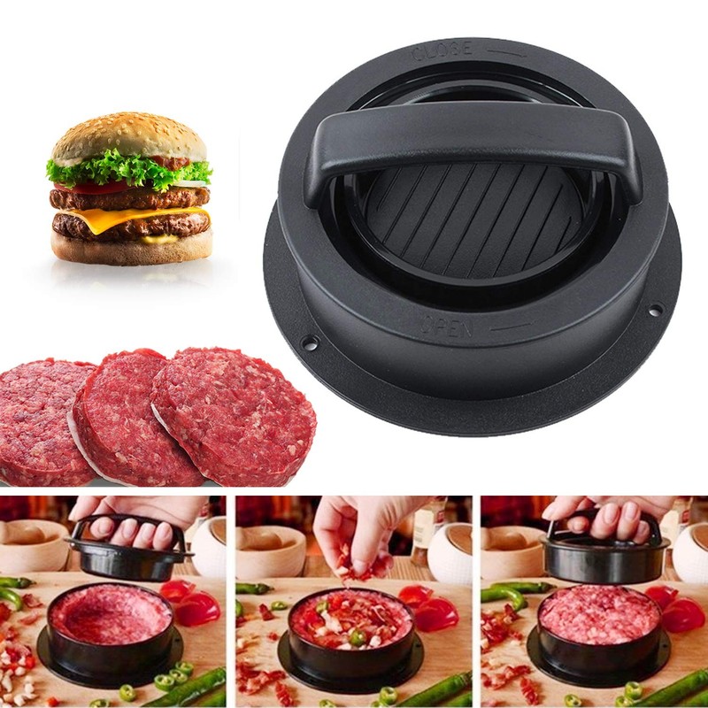 Burger Press Hamburger Patty Maker with 100 Pcs Patty Paper gallery